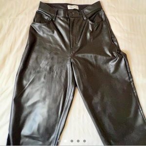 abercrombie & fitch leather pants